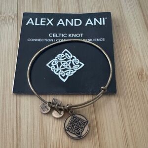 Alex and Ani Gold Celtic Knot Bangle